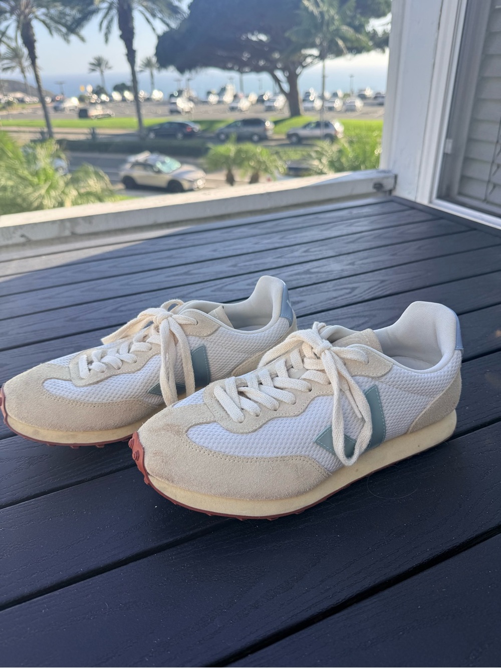 VEJA Rio Branco Alveomesh White Beige Sneakers - Women's 9